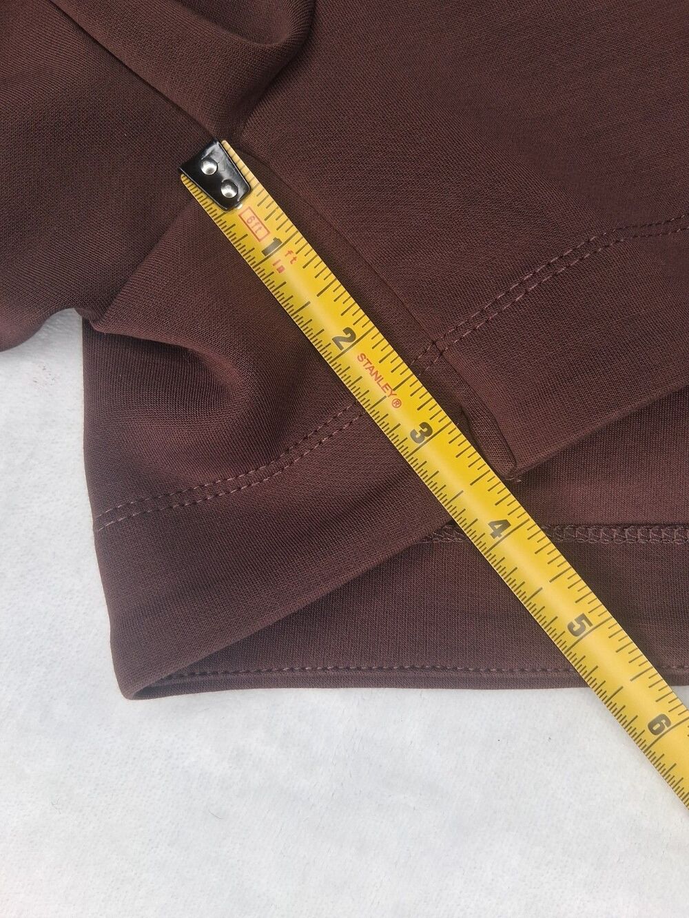 Scotch & Soda Curved Hem Drawstrings Pockets Shorts Modal Blend Brown Women's L - Picture 14 of 15